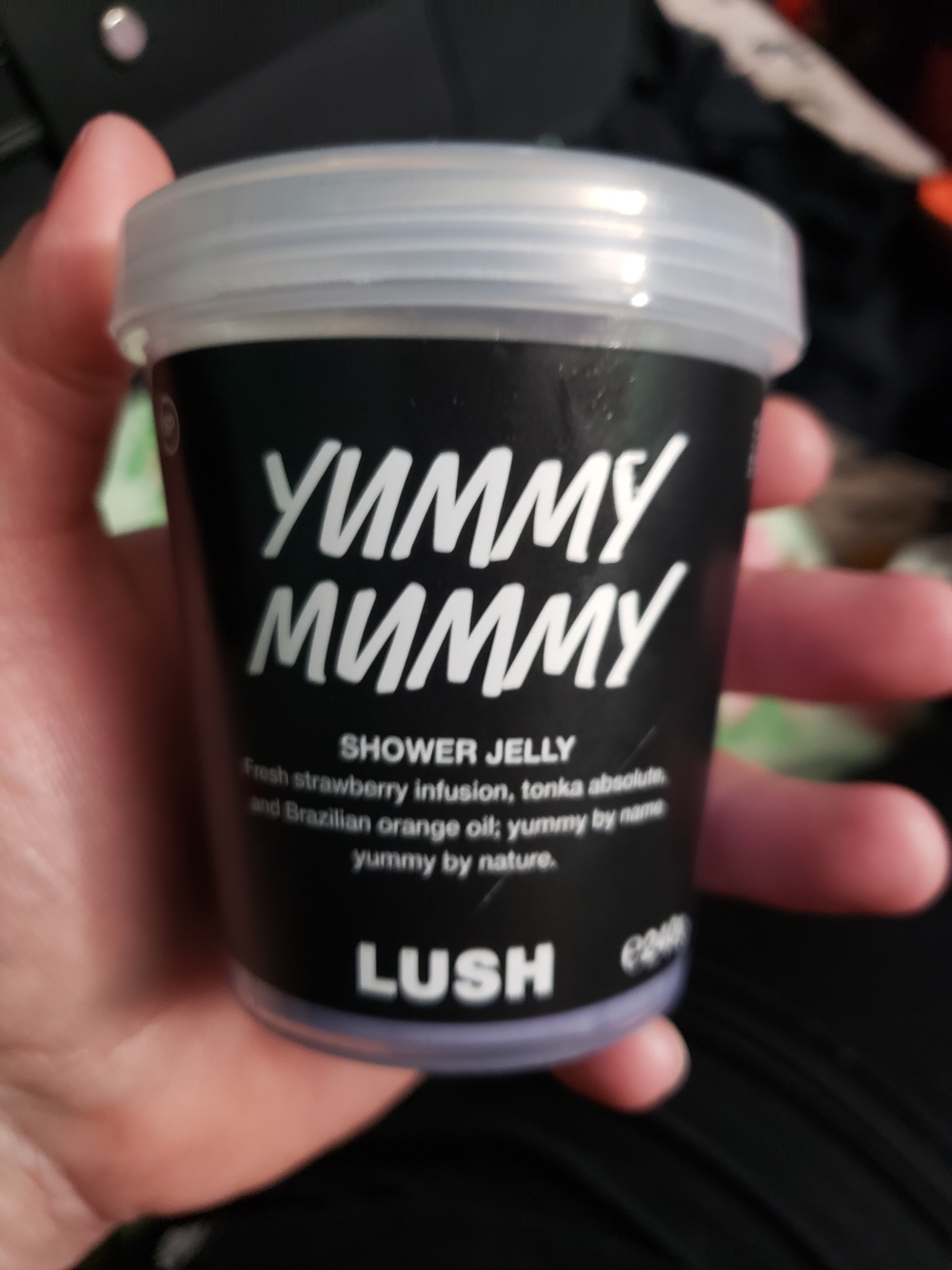 Lush Yummy Mummy Shower Jelly - Black & Light Purple